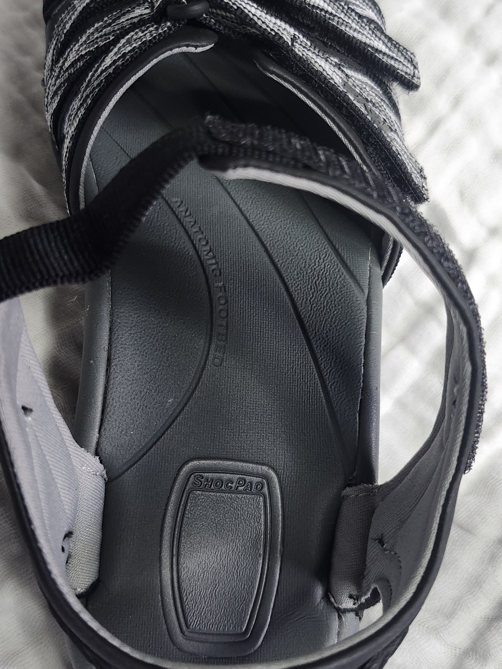 Teva Women's Tirra Size 8 Black Gray White Strappy Sandals - Water Shoes - Picture 10 of 10